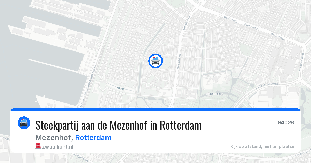 Steekpartij aan de Mezenhof in Rotterdam — 4 apr 2026