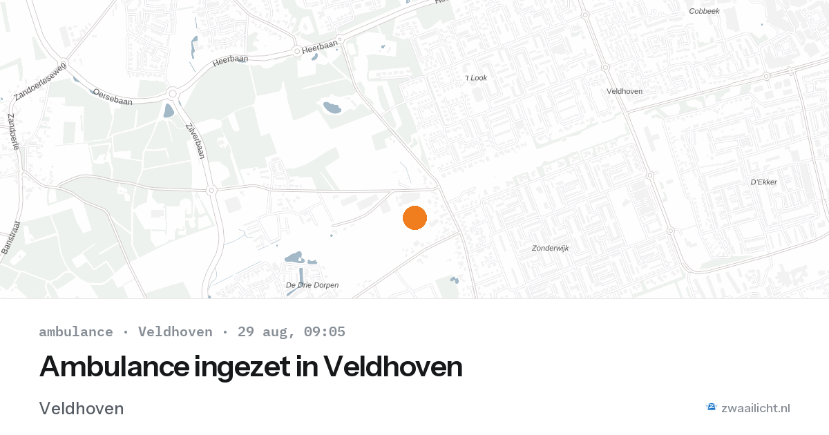 Ambulance ingezet in Veldhoven — 29 aug 2026