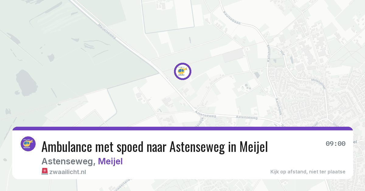 Ambulance met spoed naar Astenseweg in Meijel — 22 jun 2026