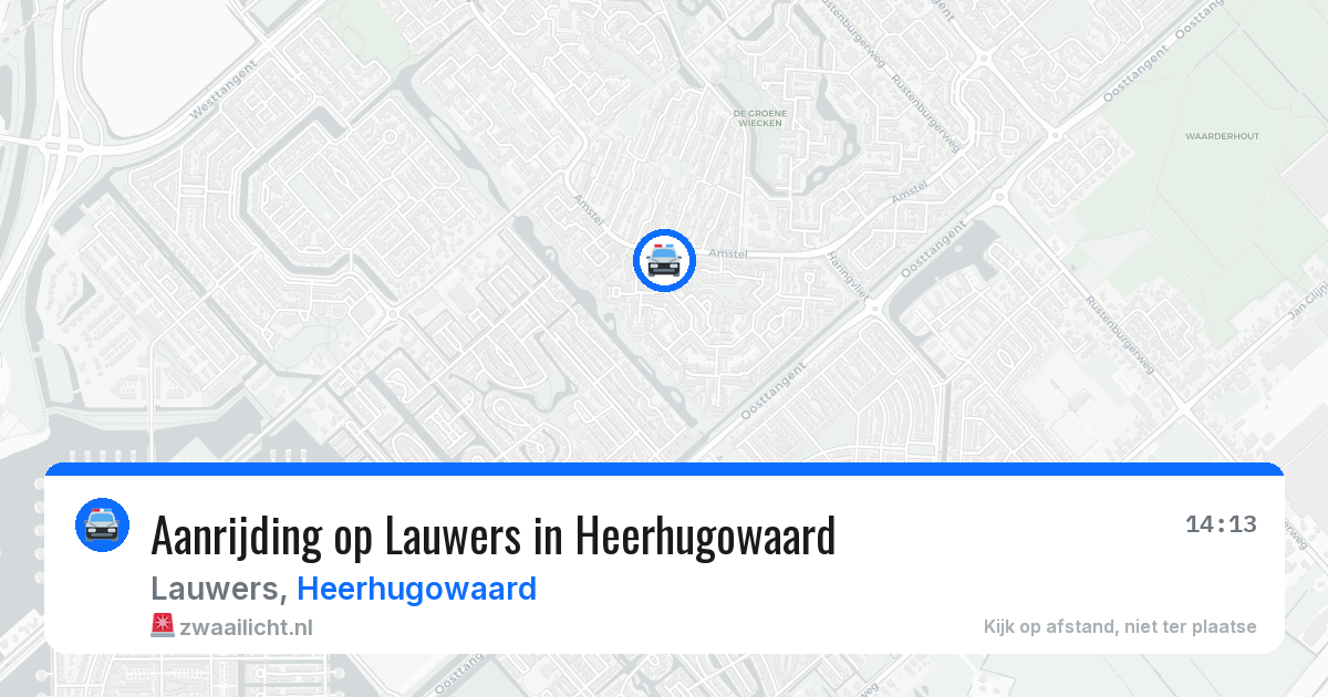 Aanrijding op Lauwers in Heerhugowaard — 10 jul 2026