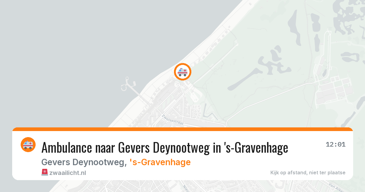 Ambulance naar Gevers Deynootweg in 's-Gravenhage — 31 mei 2026