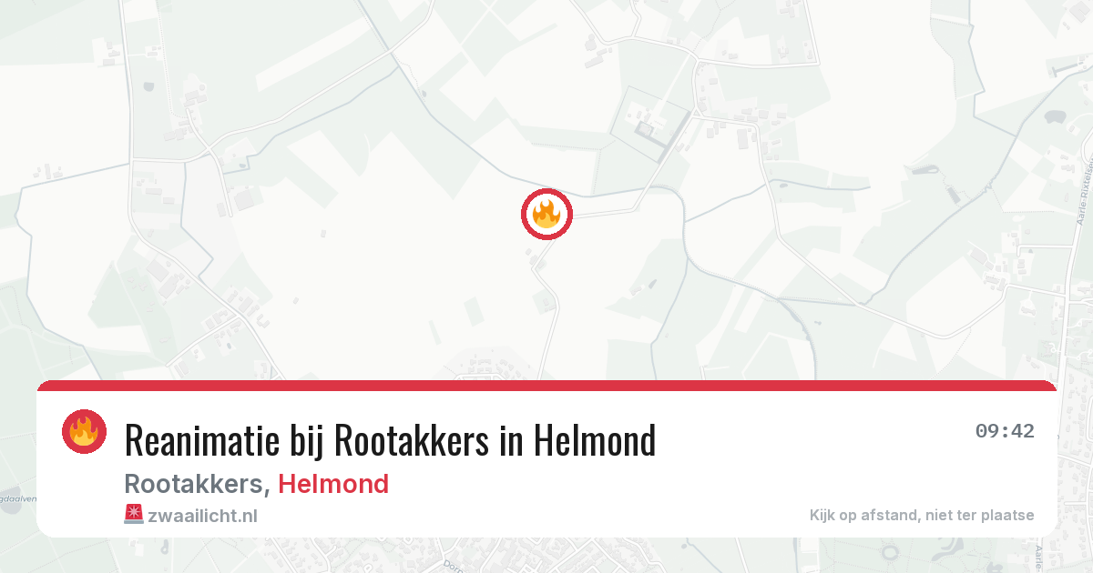 Reanimatie bij Rootakkers in Helmond — 14 jul 2026