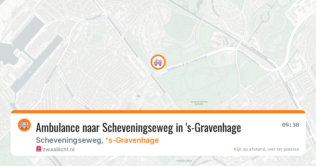 Ambulance naar Scheveningseweg in 's-Gravenhage — 11 aug 2026