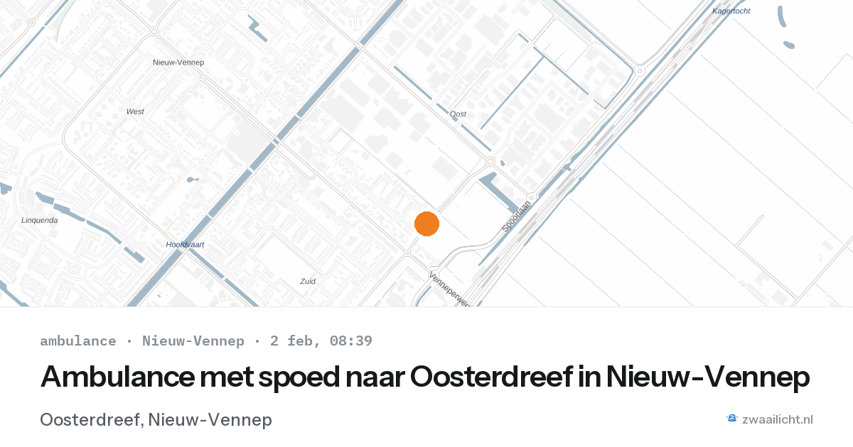 Ambulance met spoed naar Oosterdreef in Nieuw-Vennep — 2 feb 2026