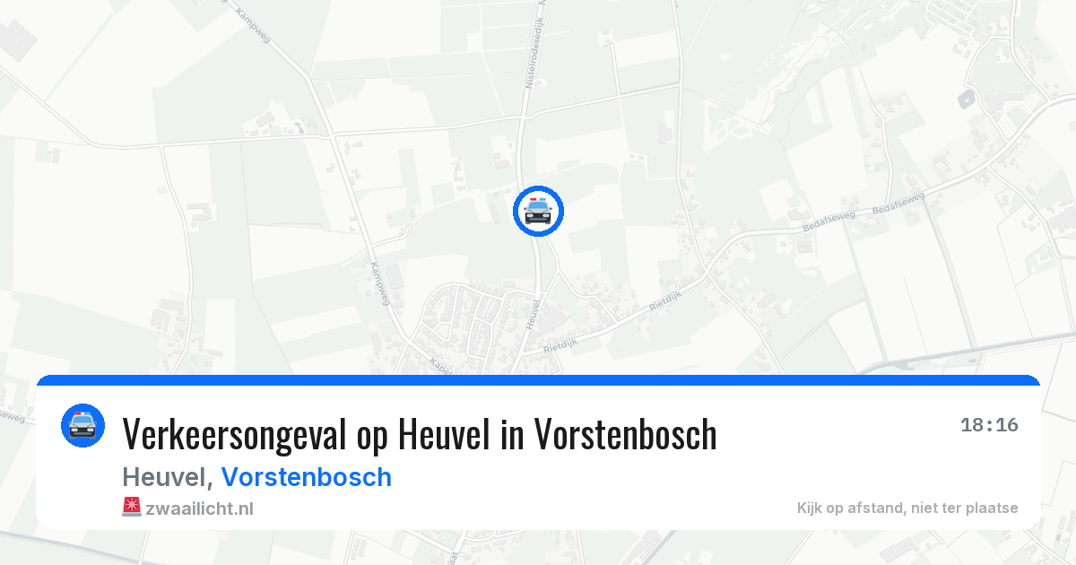 Verkeersongeval op Heuvel in Vorstenbosch — 9 apr 2026