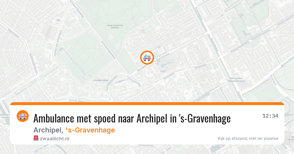 Ambulance met spoed naar Archipel in 's-Gravenhage — 2 jul 2026