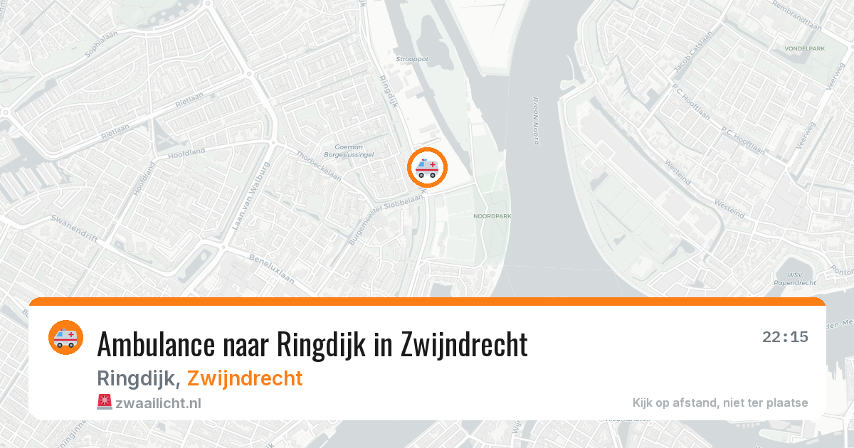 Ambulance naar Ringdijk in Zwijndrecht — 10 jul 2026
