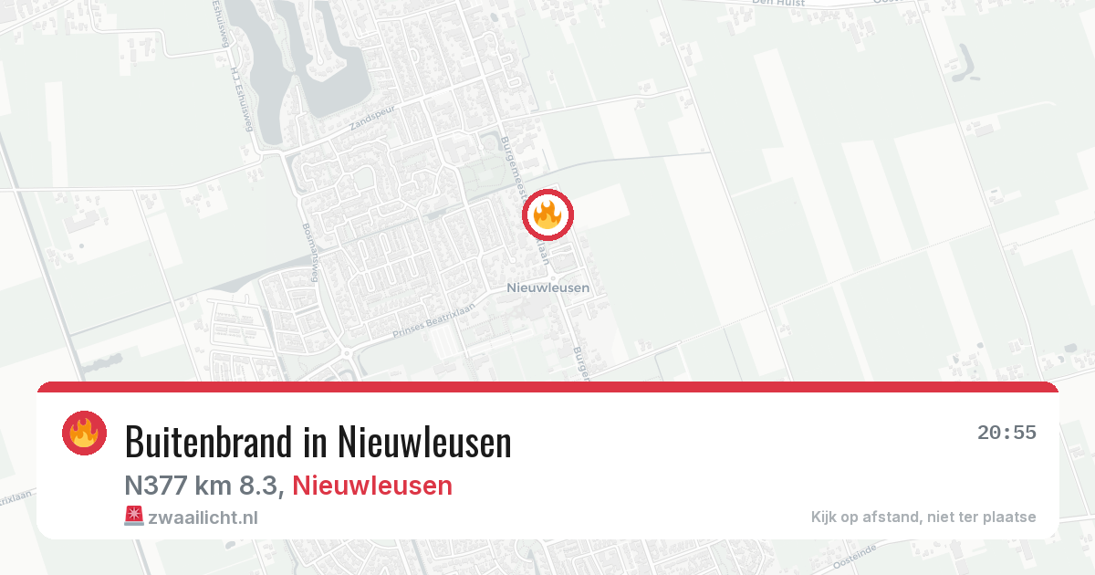 Buitenbrand in Nieuwleusen — 27 jul 2026