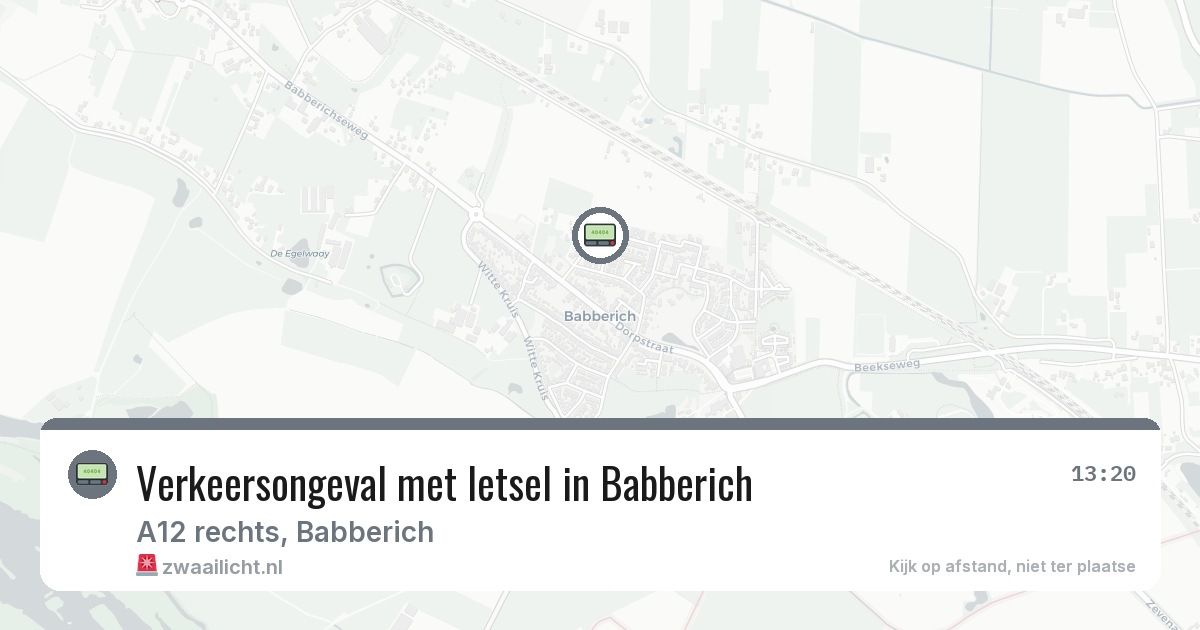 Verkeersongeval met letsel in Babberich — 2 mrt 2026