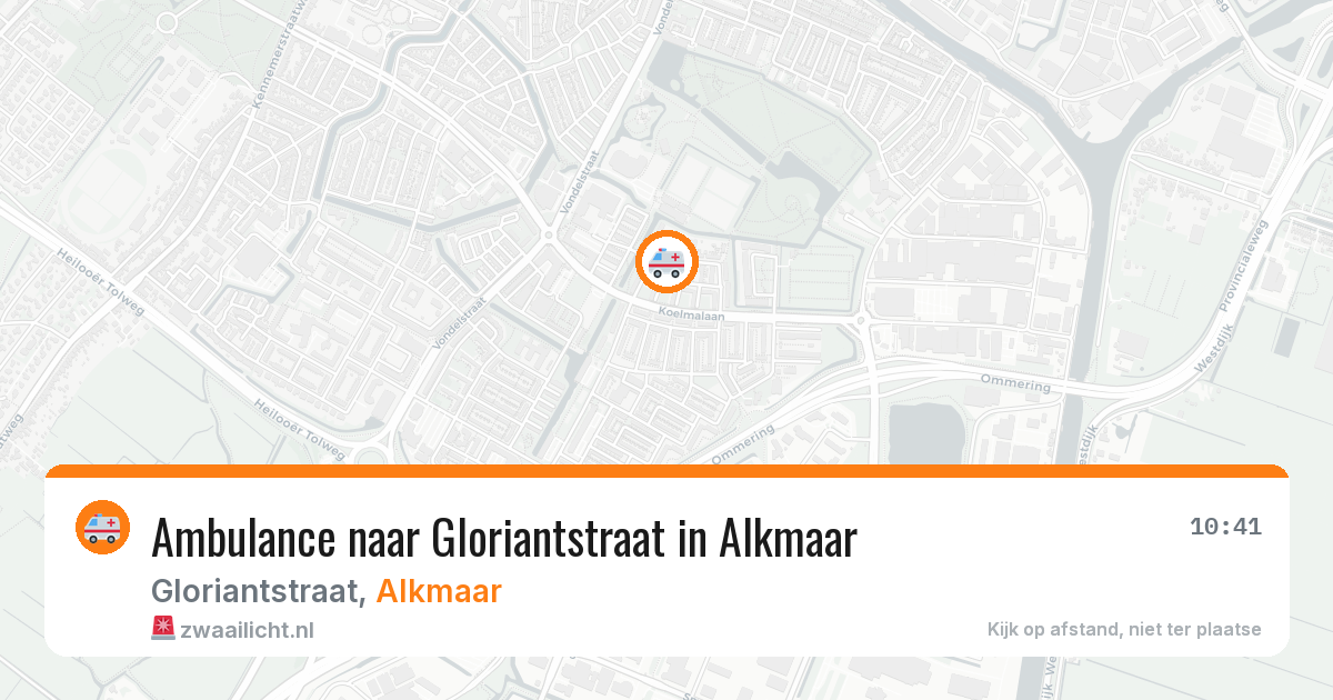 Ambulance naar Gloriantstraat in Alkmaar — 7 jul 2026