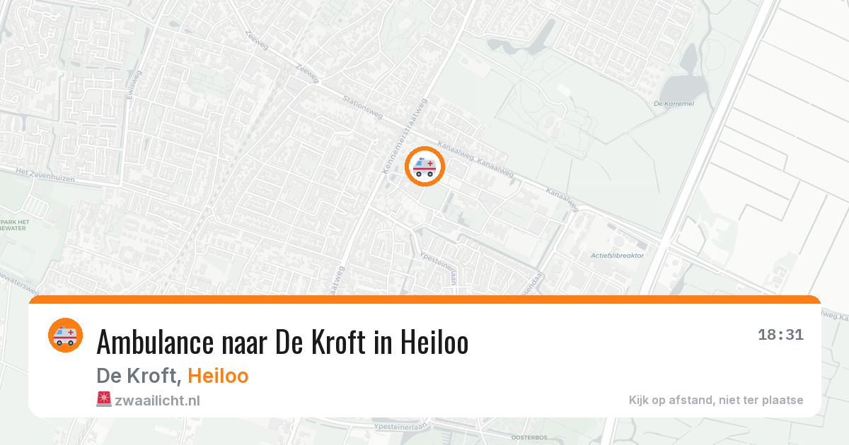 Ambulance naar De Kroft in Heiloo — 26 mrt 2026