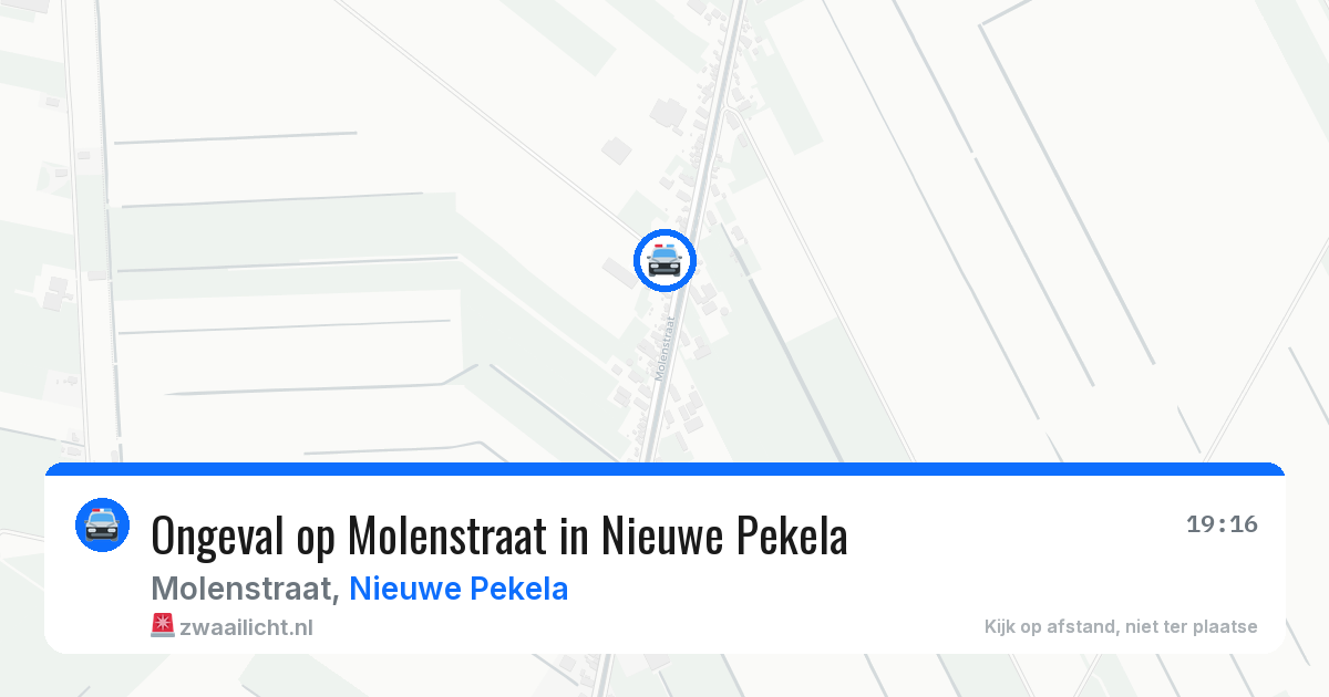 Ongeval op Molenstraat in Nieuwe Pekela — 8 aug 2026