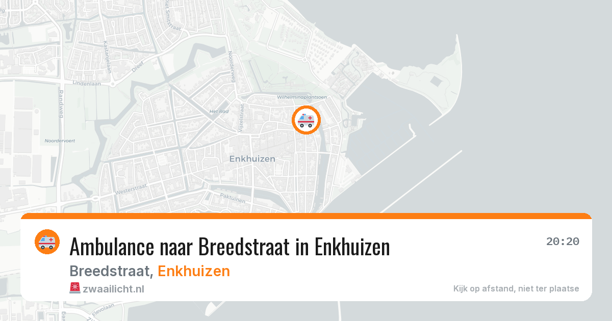Ambulance naar Breedstraat in Enkhuizen — 13 aug 2026