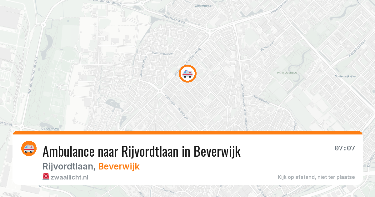 Ambulance naar Rijvordtlaan in Beverwijk — 5 jul 2026