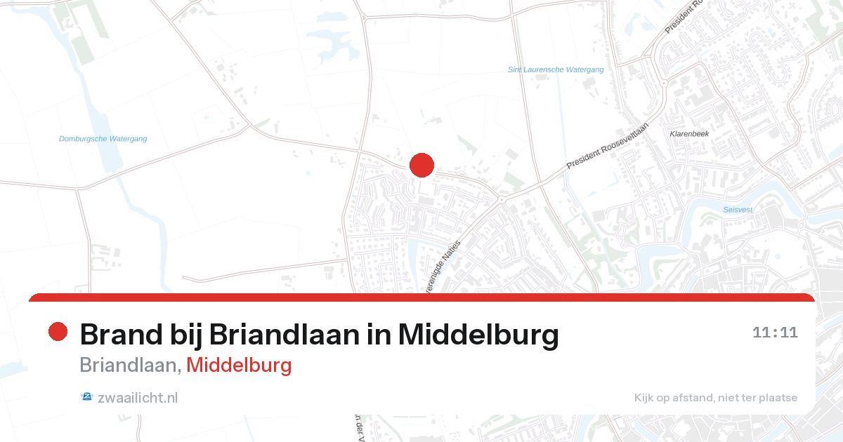 Brand bij Briandlaan in Middelburg — 5 jul 2026