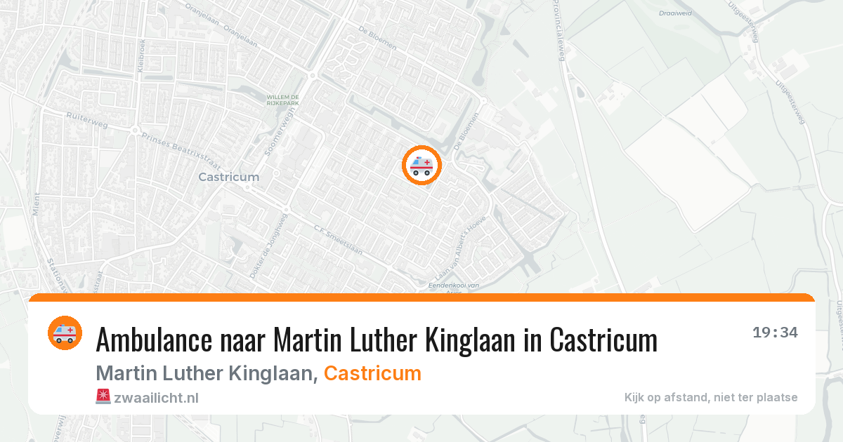 Ambulance naar Martin Luther Kinglaan in Castricum — 31 jul 2026