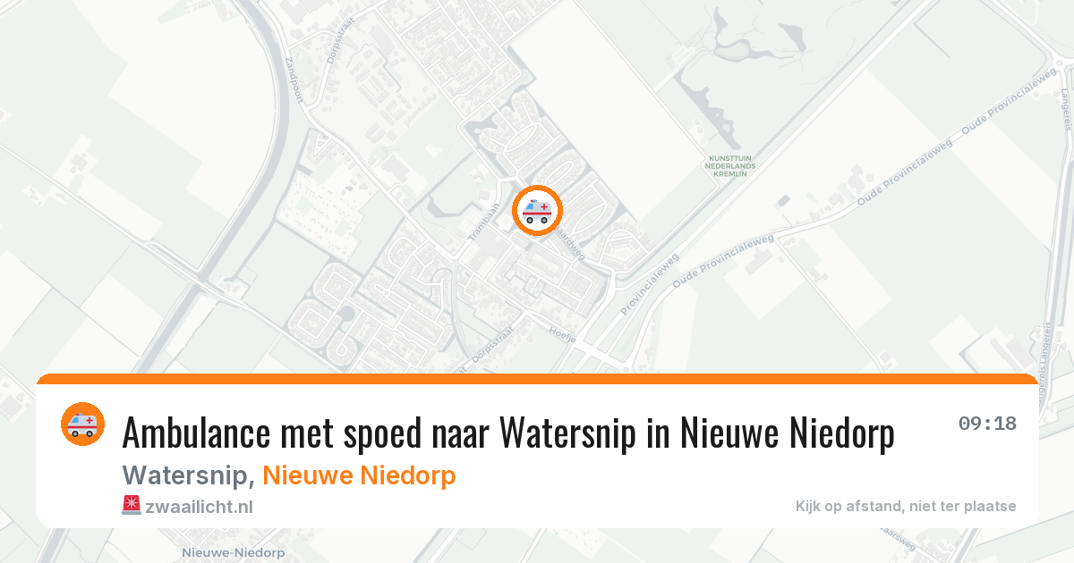 Ambulance met spoed naar Watersnip in Nieuwe Niedorp — 19 jun 2026
