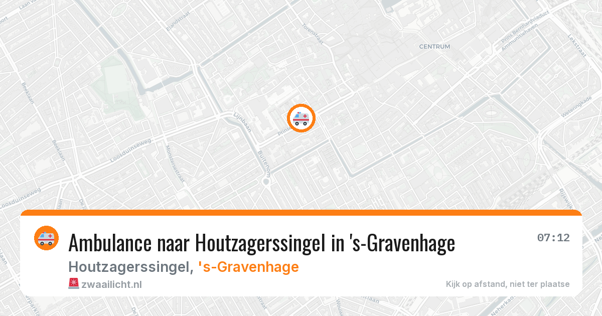 Ambulance naar Houtzagerssingel in 's-Gravenhage — 4 aug 2026