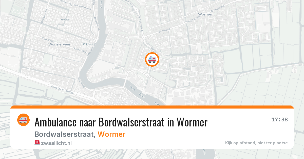 Ambulance naar Bordwalserstraat in Wormer — 5 jun 2026