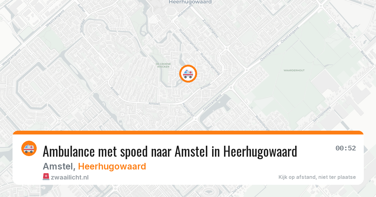 Ambulance met spoed naar Amstel in Heerhugowaard — 3 mei 2026