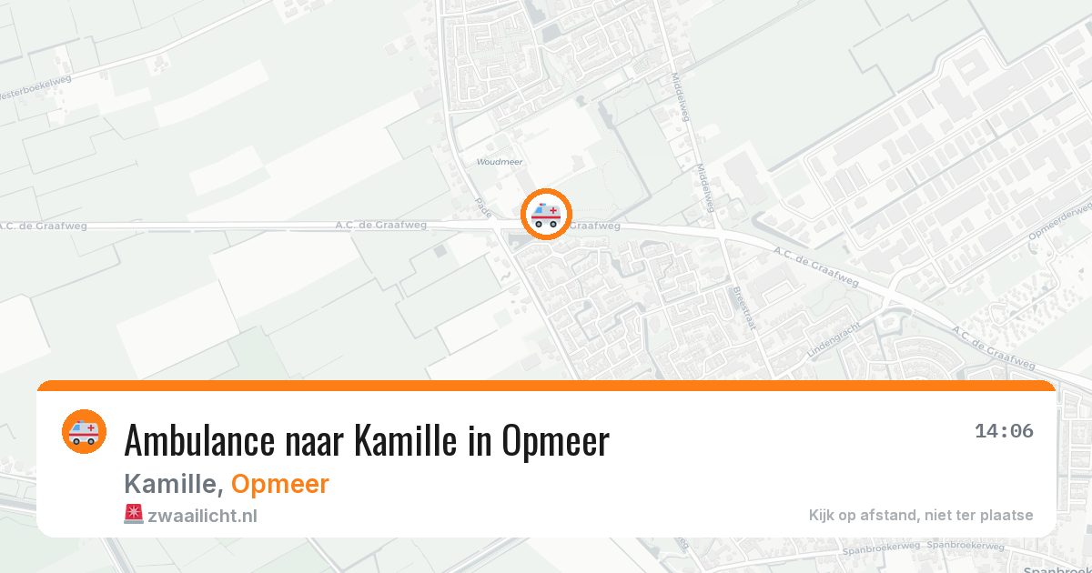 Ambulance naar Kamille in Opmeer — 1 jul 2026