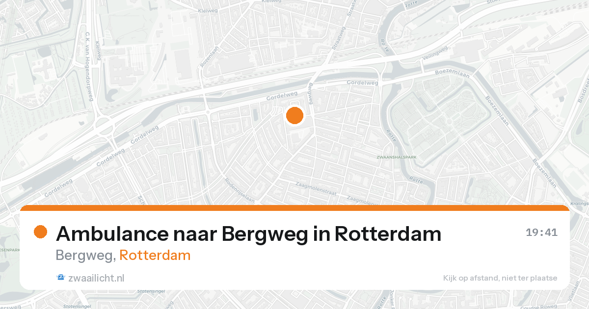 Ambulance naar Bergweg in Rotterdam — 22 aug 2026
