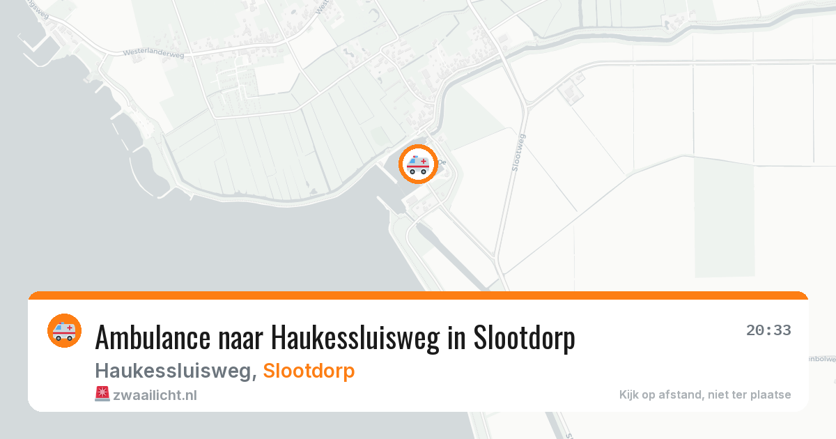 Ambulance naar Haukessluisweg in Slootdorp — 13 jun 2026