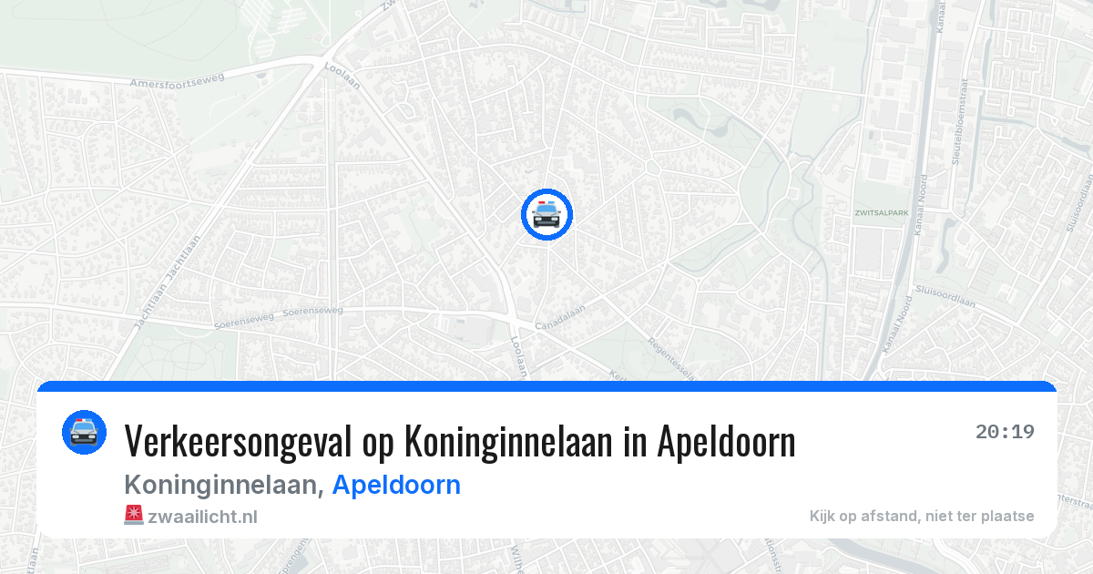 Verkeersongeval op Koninginnelaan in Apeldoorn — 6 apr 2026