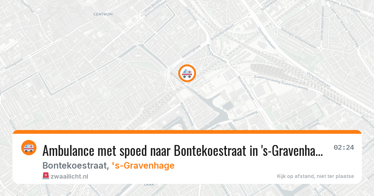 Ambulance met spoed naar Bontekoestraat in 's-Gravenhage — 27 mei 2026