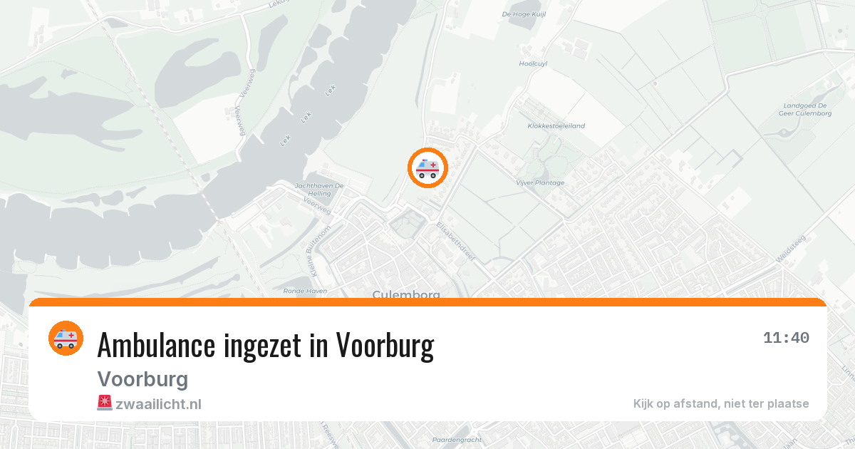 Ambulance ingezet in Voorburg — 30 jan 2026