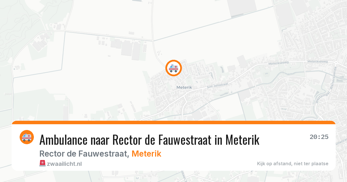 Ambulance naar Rector de Fauwestraat in Meterik — 14 jul 2026