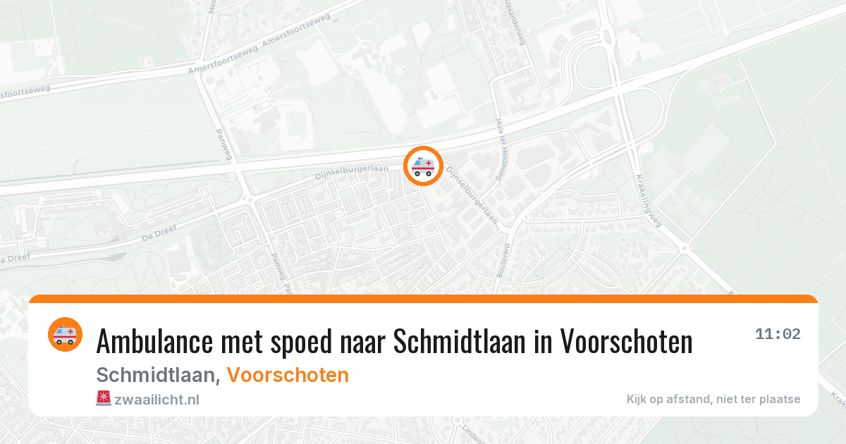 Ambulance met spoed naar Schmidtlaan in Voorschoten — 17 jan 2026