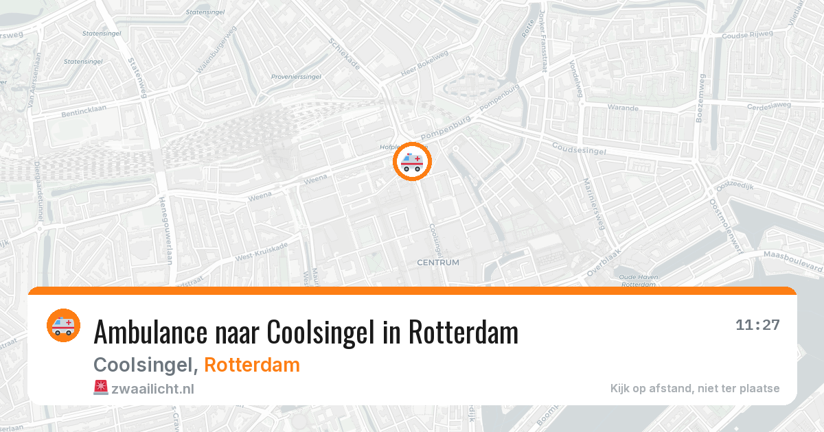 Ambulance naar Coolsingel in Rotterdam — 29 jan 2026