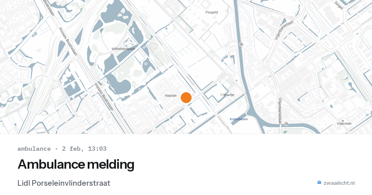 Ambulance melding — 2 feb 2026