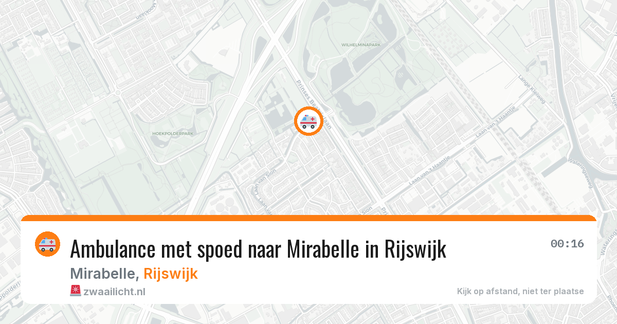 Ambulance met spoed naar Mirabelle in Rijswijk — 6 jun 2026