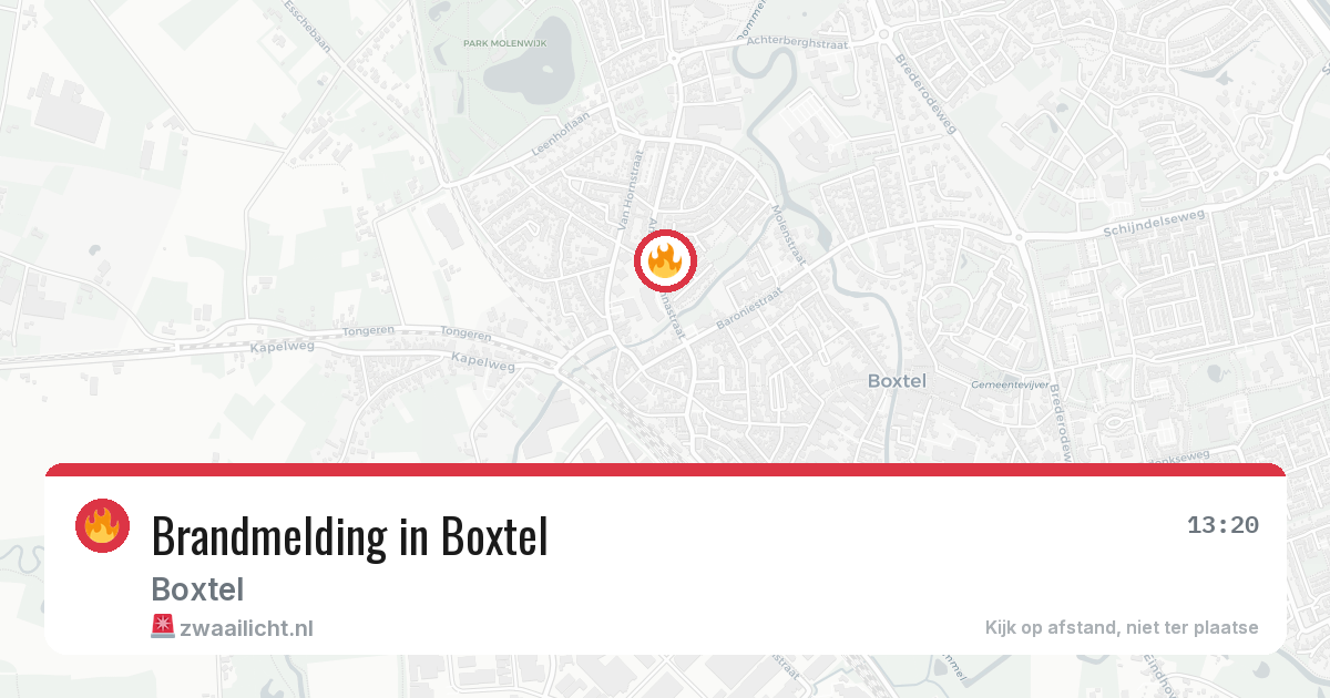 Brandmelding in Boxtel — 4 aug 2026