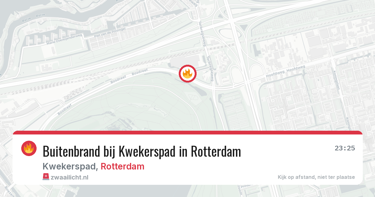 Buitenbrand bij Kwekerspad in Rotterdam — 31 jul 2026