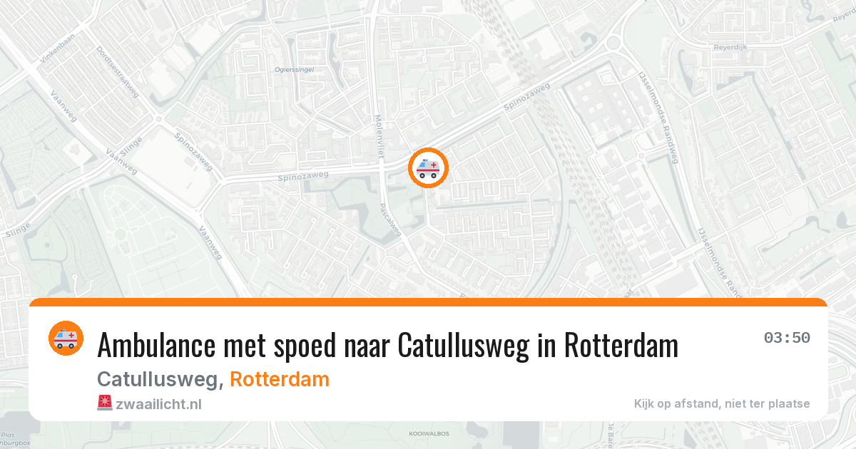 Ambulance met spoed naar Catullusweg in Rotterdam — 27 mrt 2026