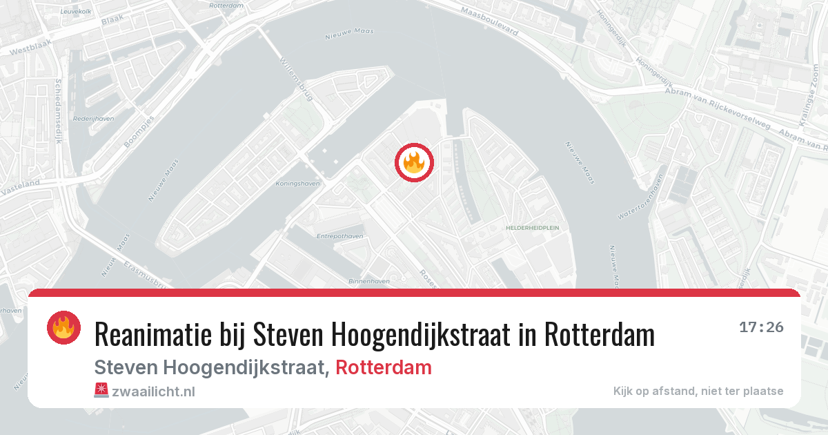 Reanimatie bij Steven Hoogendijkstraat in Rotterdam — 10 mrt 2026