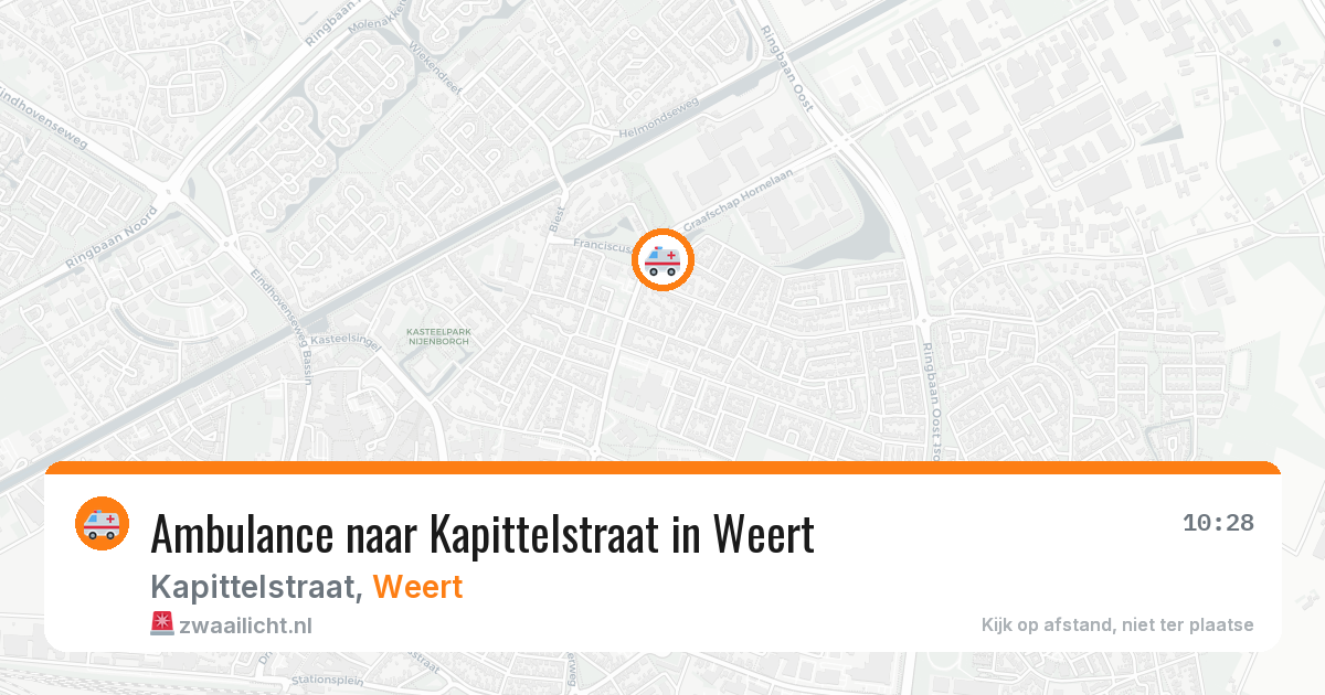 Ambulance naar Kapittelstraat in Weert — 18 jun 2026