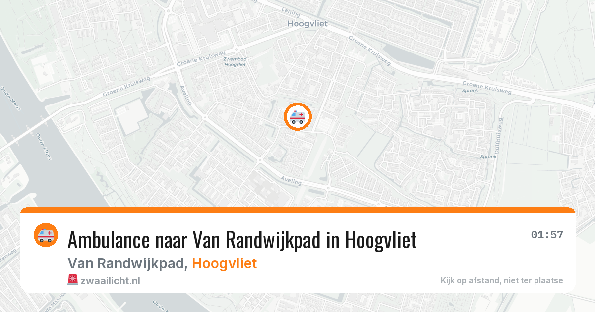 Ambulance naar Van Randwijkpad in Hoogvliet — 21 mei 2026