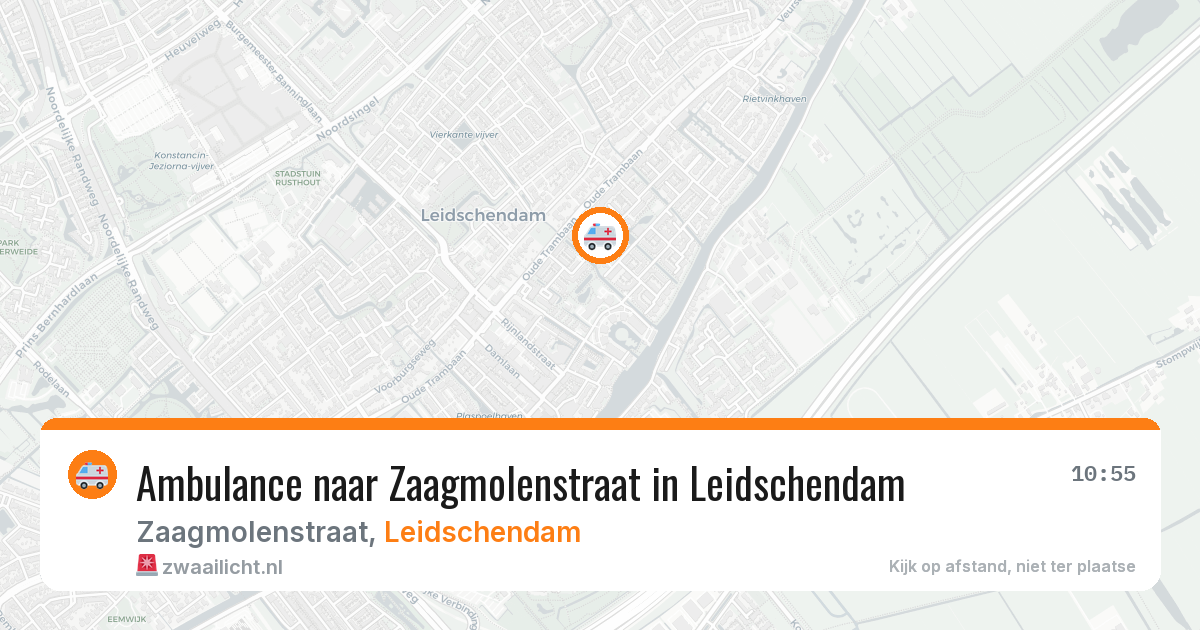 Ambulance naar Zaagmolenstraat in Leidschendam — 10 mrt 2026