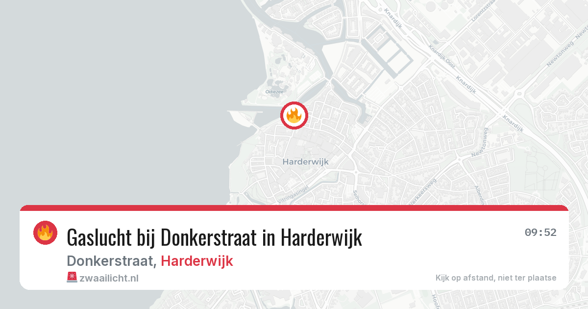 Gaslucht bij Donkerstraat in Harderwijk — 18 mei 2026