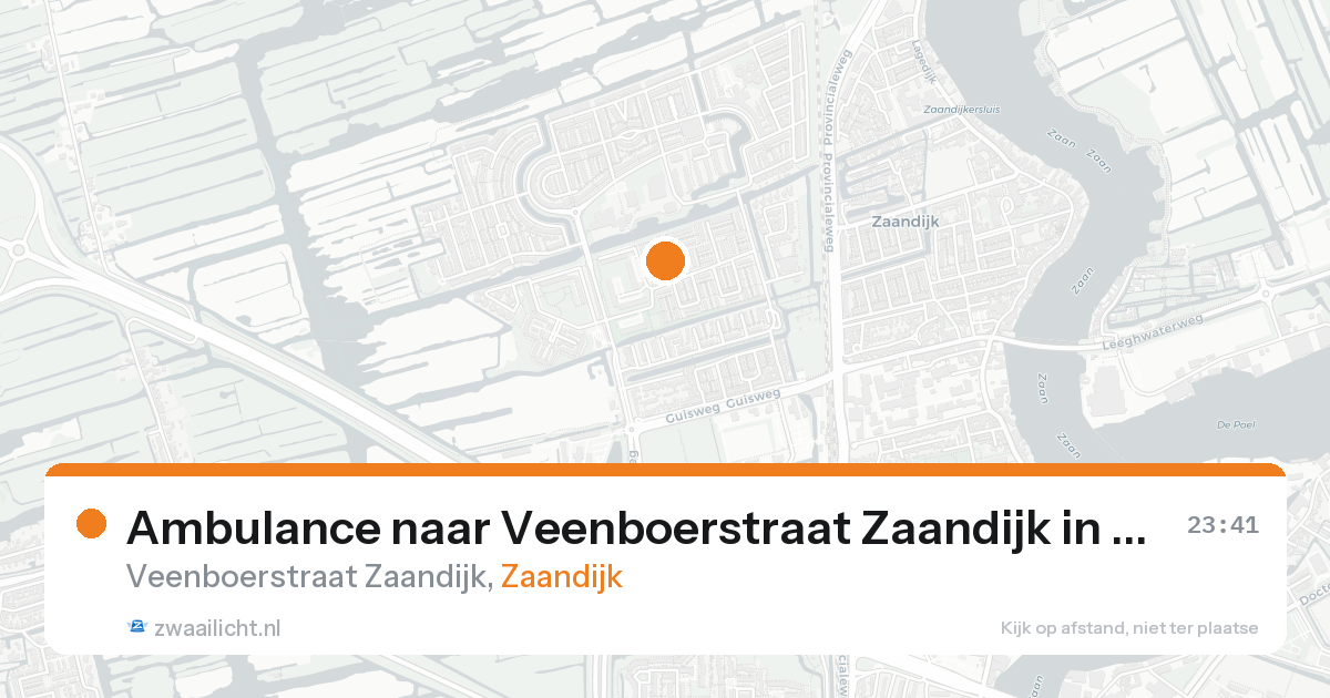 Ambulance naar Veenboerstraat Zaandijk in Zaandijk — 7 feb 2026