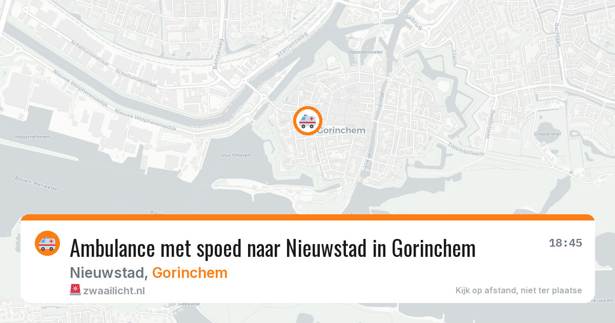 Ambulance met spoed naar Nieuwstad in Gorinchem — 26 feb 2026