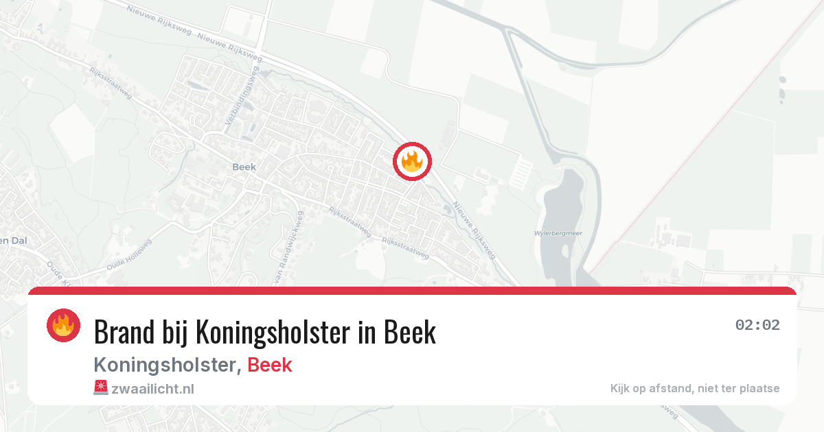 Brand bij Koningsholster in Beek — 20 jul 2026
