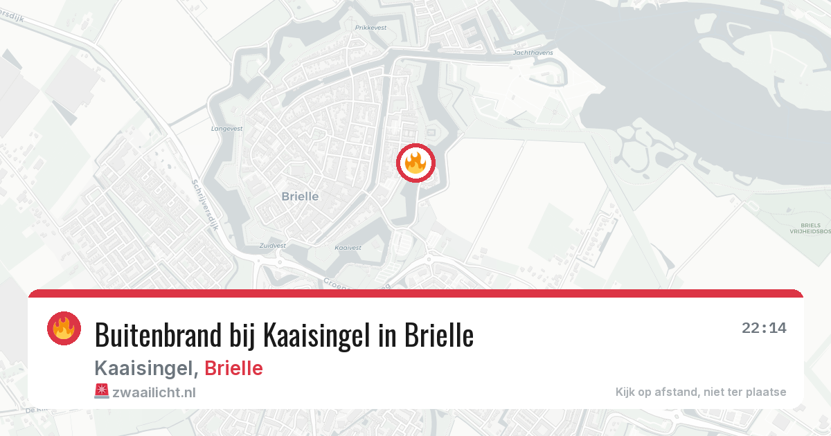 Buitenbrand bij Kaaisingel in Brielle — 22 jul 2026