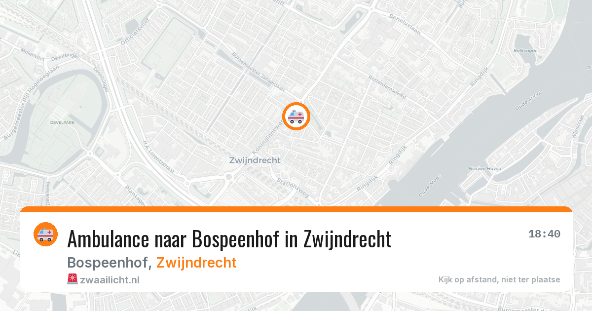 Ambulance naar Bospeenhof in Zwijndrecht — 24 apr 2026