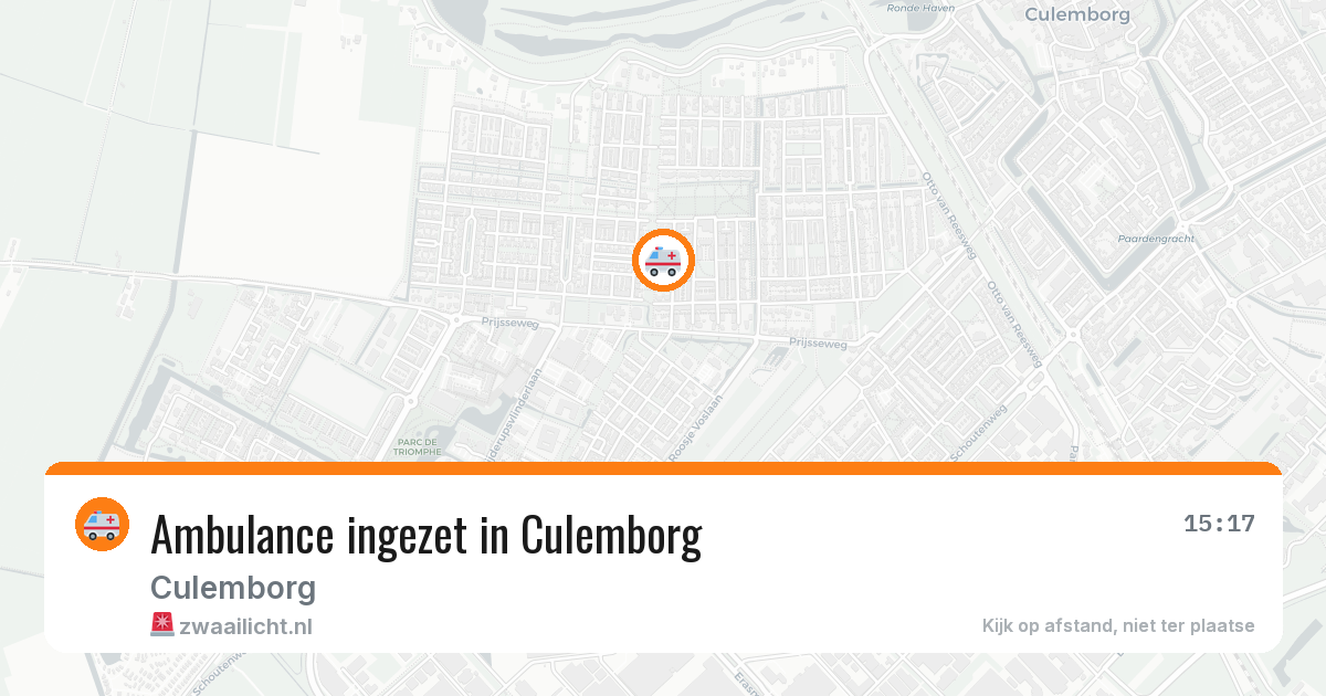 Ambulance ingezet in Culemborg — 16 mrt 2026