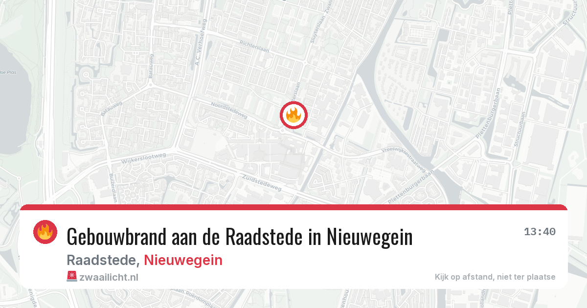 Gebouwbrand aan de Raadstede in Nieuwegein — 9 apr 2026